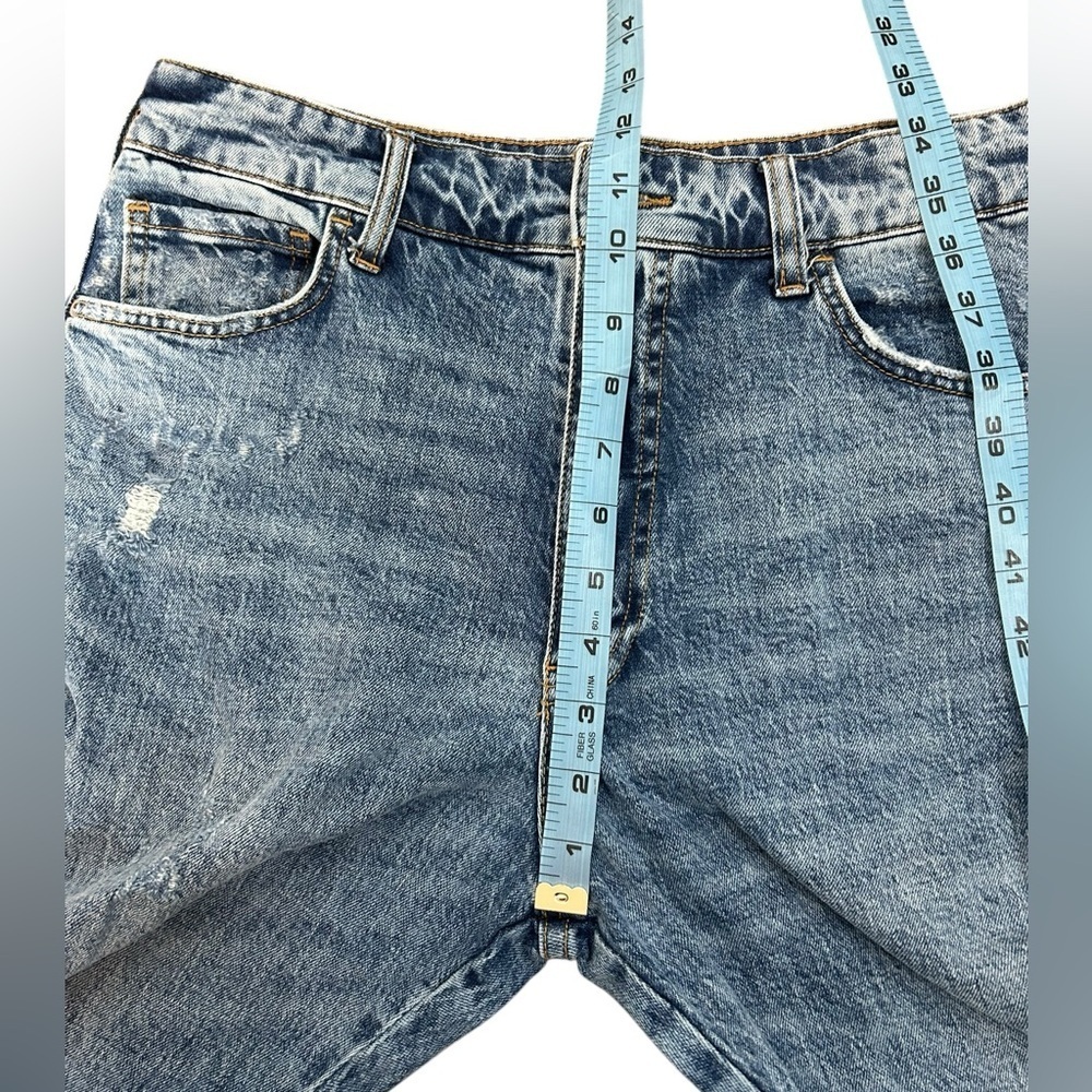 Anthropologie Pilcro Acid Wash Distressed High Waisted Jeans Womens Size 27 - Picture 11 of 13